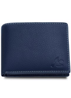 HORNBULL HORNBULL Maddison Mens Navy Genuine Leather Wallet | Elegant and Stylist Wallet with RFID Blocking | Gift Wallets for Men  - Image 1