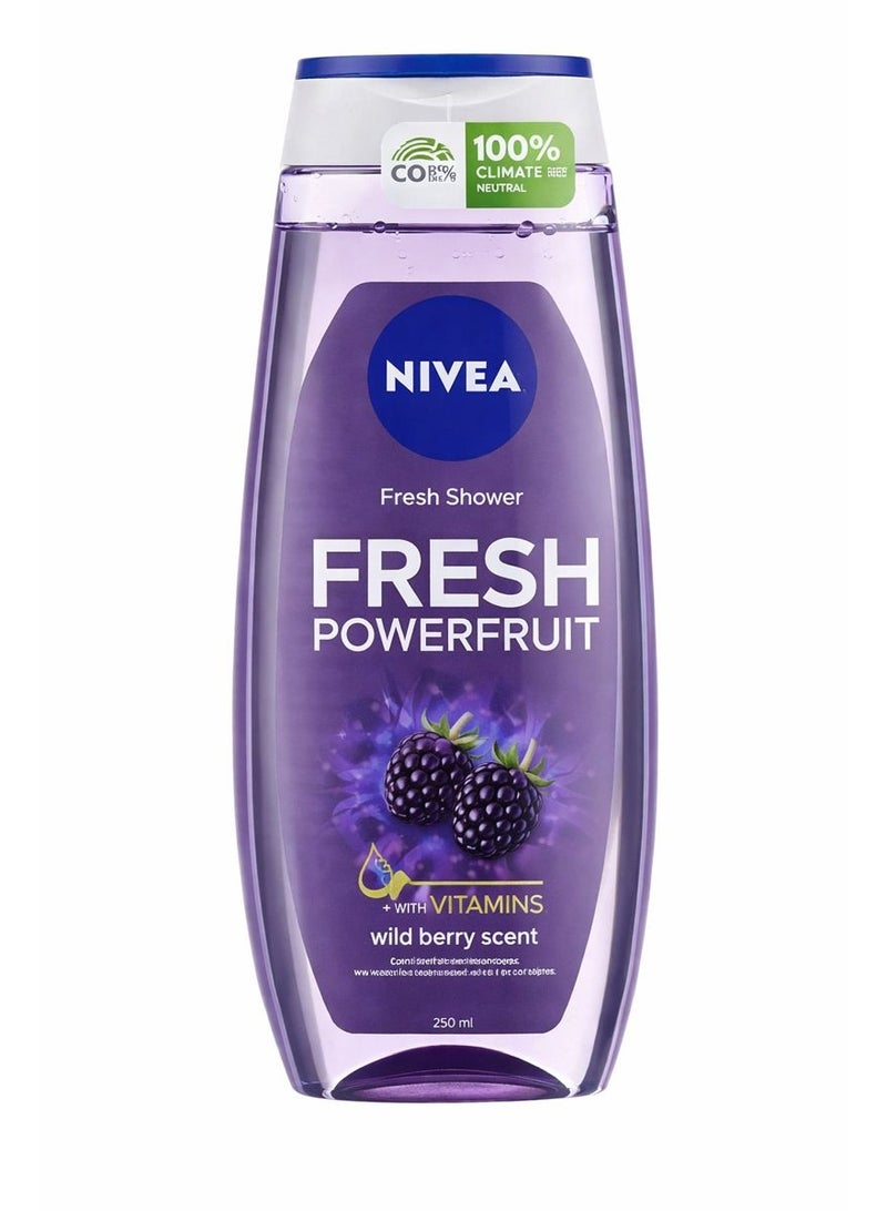 نيفيا جل استحمام باور فروت طازج برائحة التوت البري 250 مل - Image 1