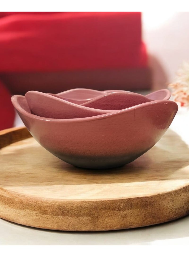 كلور زون بوتري طقم طواجن صواني من الفخار و الخزف مكون من 3 قطع باحجام مختلفة شغل يدوي امن داخل الافران - Image 1