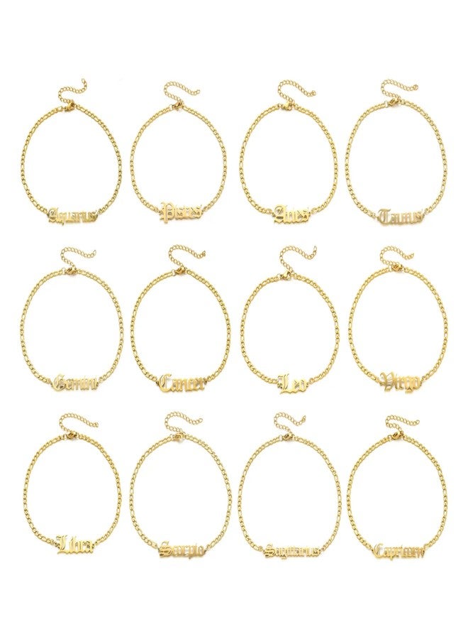 metaltree98 LADY'S STAINLESS STEEL ZODIAC ANKLET (ARIES/GOLD) - Image 2