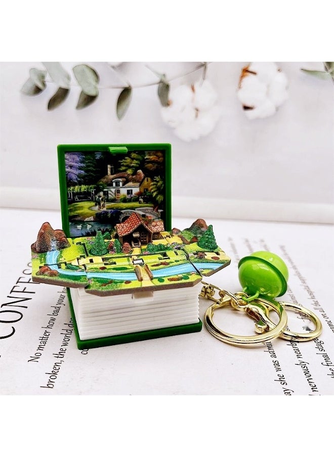 NIBEMINENT Pop Up 3D Mini Dinosaurs Keychain Toys, Anxiety Stress Relief Dino Hand Toys, Sensory Toys, Birthday Gifts Goody Bag Filler, Purse and Backpack Keychain Fidget Toys for for Kids 