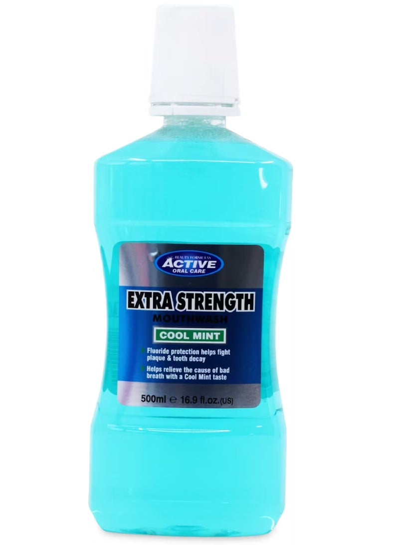 BEAUTY FORMULAS EXTRA STRENGHT COOL MINT M/W 500ML