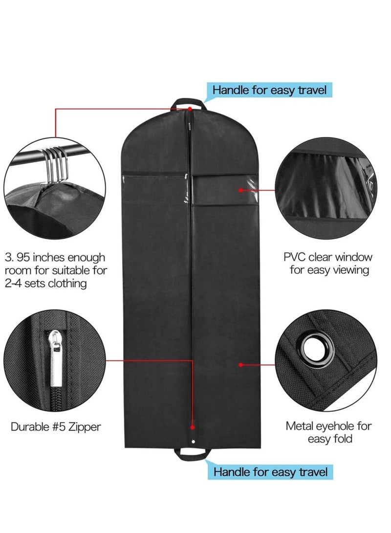 SYOSI Oxford Fabric Suit Cover, with Zipper and Transparent Window, Anti-Moth Protector, for Costumes, Dresses, Coats, Storage or Travel - Image 2