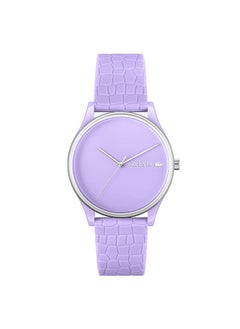 Women Analog Round Shape Silicone Wrist Watch 36 mm