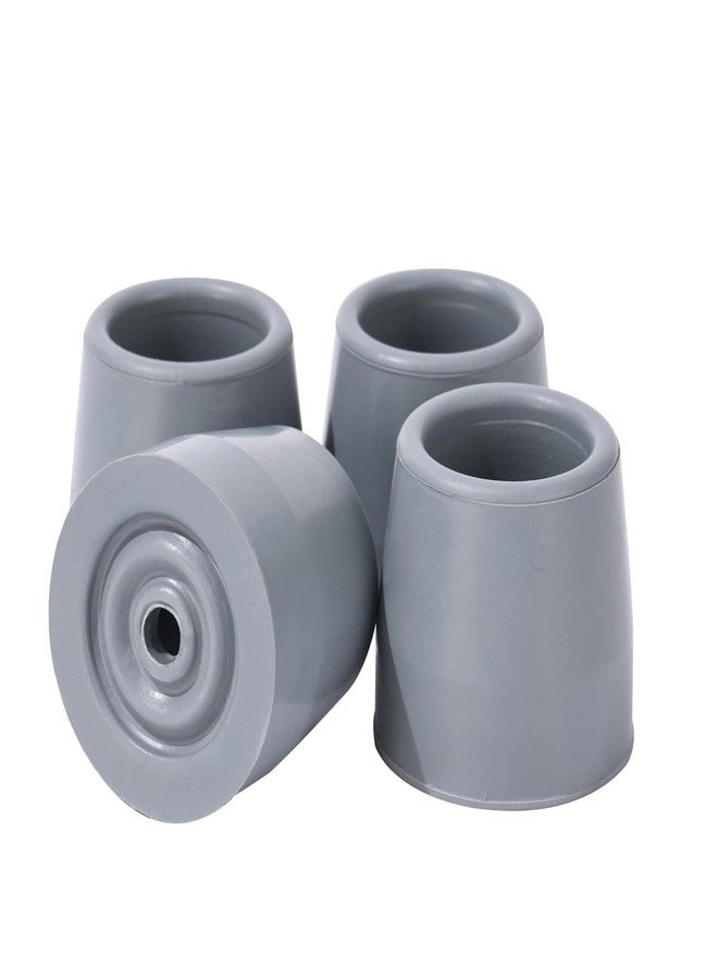 ZIYIZE 4PCS Rubber Walker Tips 1 '' Heavy Duty Replacement Tips for Walkers, Commodes, Shower Chairs and more - Image 1