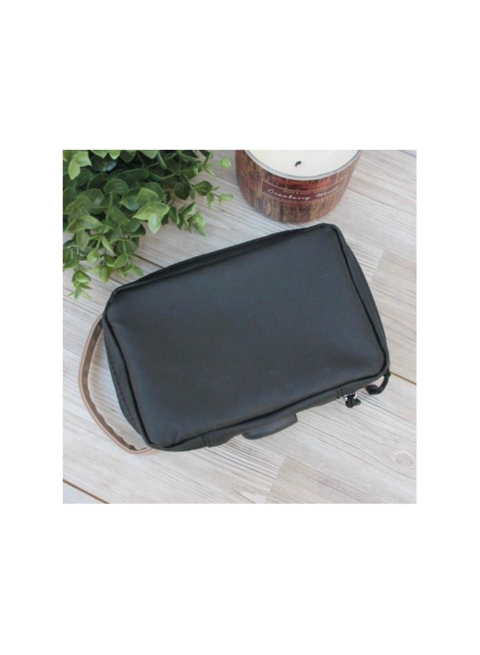 REBENUO Top Handle Multi-Pocket Waterproof Storage Bag, with Charging Port, for Long Weekend Trip and Vacation, Solid Black |PS822 - Image 4