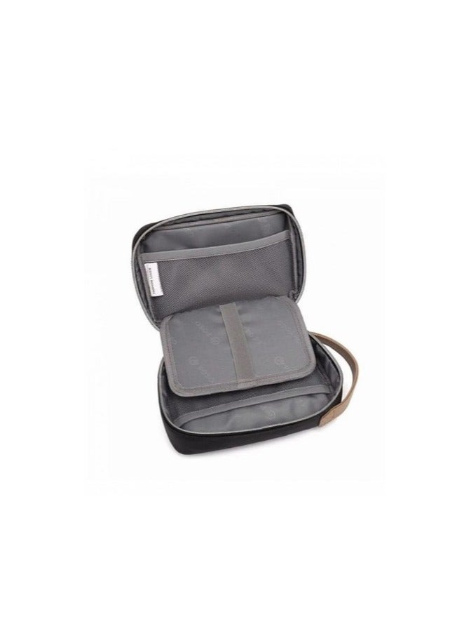 REBENUO Top Handle Multi-Pocket Waterproof Storage Bag, with Charging Port, for Long Weekend Trip and Vacation, Solid Black |PS822 - Image 5