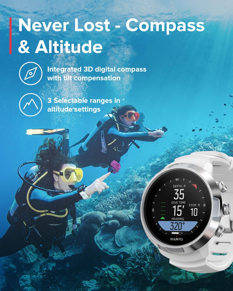 Suunto ساعة غوص سوونتو D5 مع كابل USB أبيض - Image 2