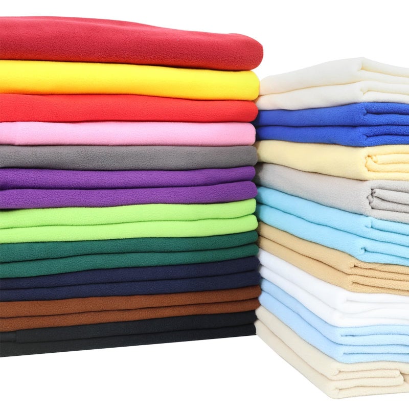 M Mute Touch 20PCS Solid Color Knitted Polar Fleece Fabric | 20''x20'' | Anti Pill Fabric Patchwork Polyester Plush Fleece Cloth for Sewing, Toys, Throw Blankets, PJ Pants, Booties, Eye Mask - Image 2