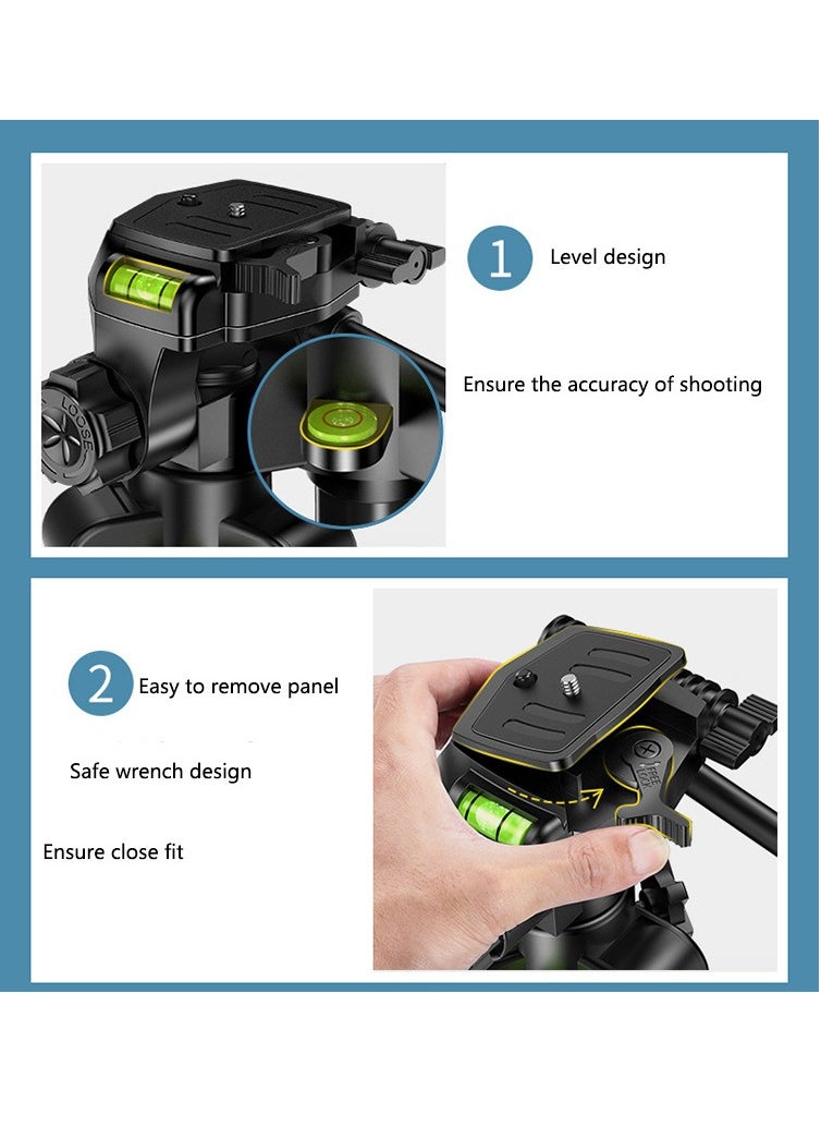 FlashHawk - Foldable Aluminum Tripod with Remote Control and Gimbal for Projector/DSLR Camera/Phone - Image 1