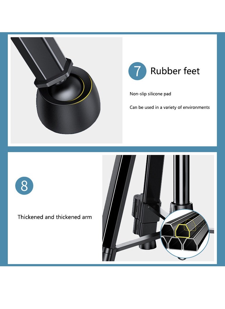 FlashHawk - Foldable Aluminum Tripod with Remote Control and Gimbal for Projector/DSLR Camera/Phone - Image 1