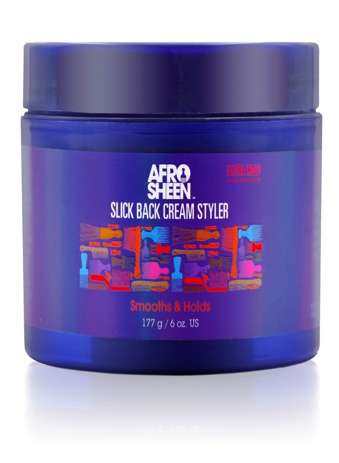 Afro Sheen Slick Back Cream Styler. Contains Shea Butter to smooth & holds. 6 Oz. - Image 1