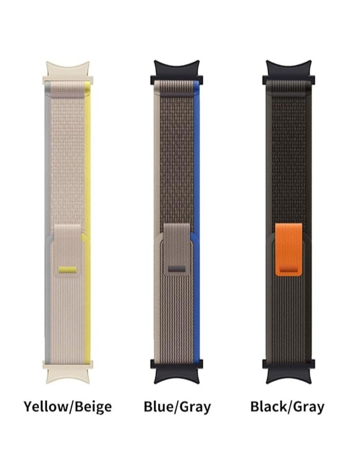 General Nylon Watch Band Compatible with Samsung Watch 5 Pro 45mm Galaxy Watch 5 40mm 44mm Galaxy Watch 4 40mm 44mm Watch 4 Classic 42mm 46mm Woven Sports Bracelet for Men Women  - Image 2