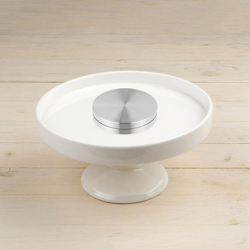 STAHAD Aluminum Alloy Turntable Bearing 100mm Round Rotating Tray Base Cake Decorating Stand Replacement Axle for Baking and Dining Table Use - Image 4