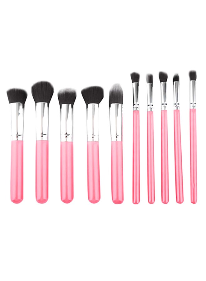 10-Piece Beginner Makeup Brush Set Multicolour