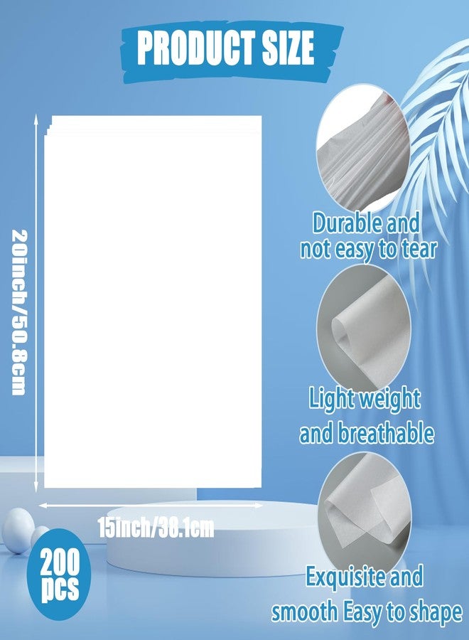 Retainbre 200 Pcs Acid Free Archival Tissue Paper Archival Packing No Acid Paper Unbuffered Interleaving Paper White Tissue Paper Bulk for Storing Clothes Textiles Jewelries Present Wrap（15×20inch） - Image 5