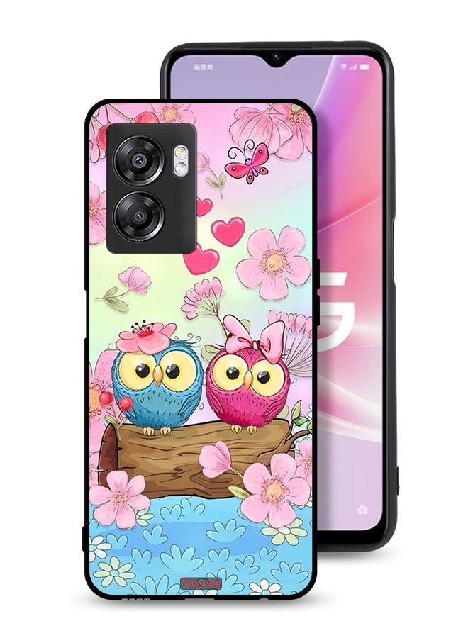 Tolwak OnePlus Nord N300 Protective Case Cover Cute Owls Art - Image 1