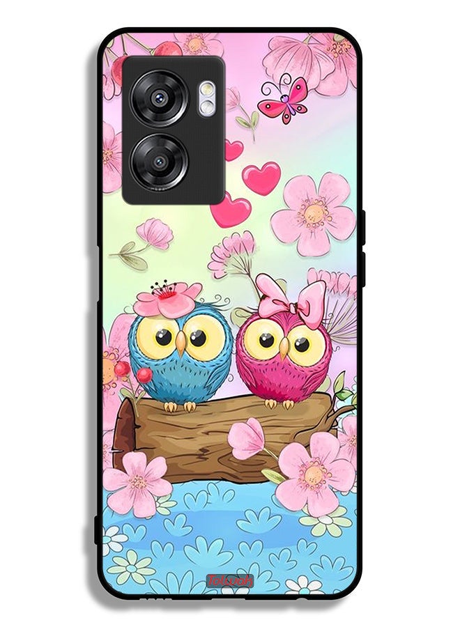 Tolwak OnePlus Nord N300 Protective Case Cover Cute Owls Art - Image 2