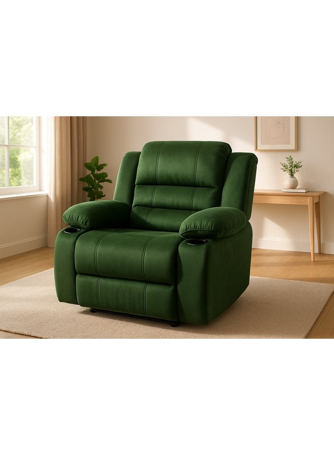 هاوزيت كرسي استرخاء بثلاث حركات، اخضر، ٩٠ عرض × ٨٠ طول × ١٠٠ ارتفاع