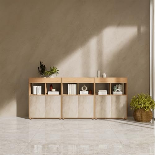 Bumoo Cream Limewash Peel and Stick Wallpaper 24'' x 197'' Natural Concrete Contact Paper Beige Self Adhesive Wall paper Waterproof Matte Ivory Faux Marble Vinyl for Counter Bedroom Cabinet Living Room - Image 1