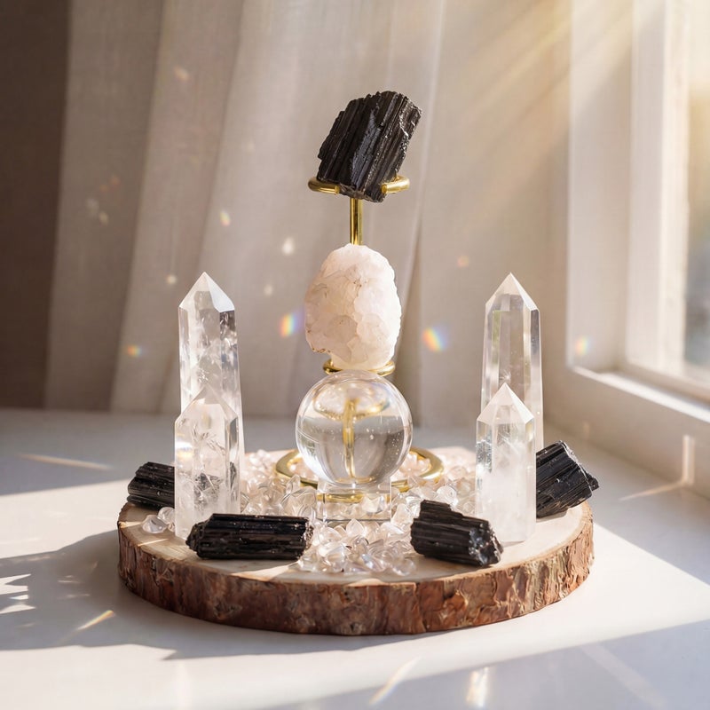 Natural Crystal Array - Feng Shui Decoration for Home & Office