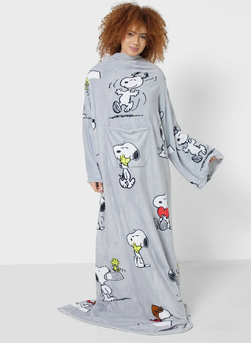 Kanguru Kanguru - Blanket With Sleeves And A Pocket - Delu