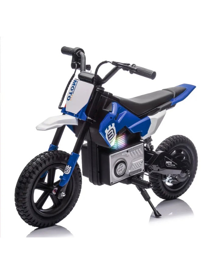 Kids Electric Dirt Bike Blue 24V T10 - Image 1