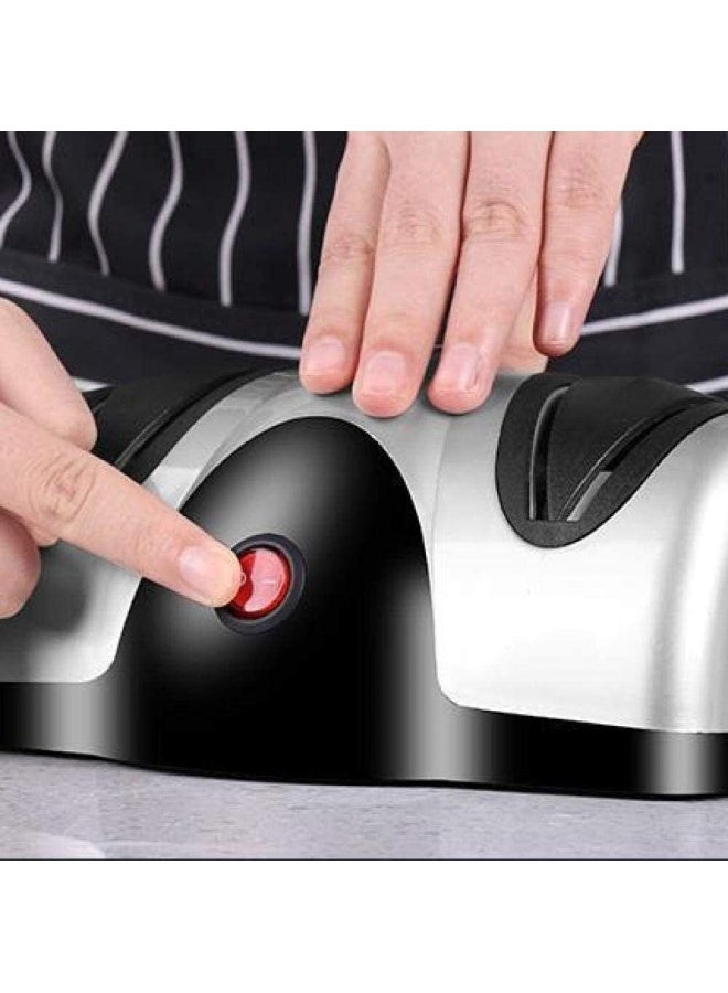 Generic MYXMY Knife Sharpener Electric Household Automatic Artifact Kitchen Knife Fast Blade Sharpener Multi-function High Precision Sharpening Stone  - Image 3