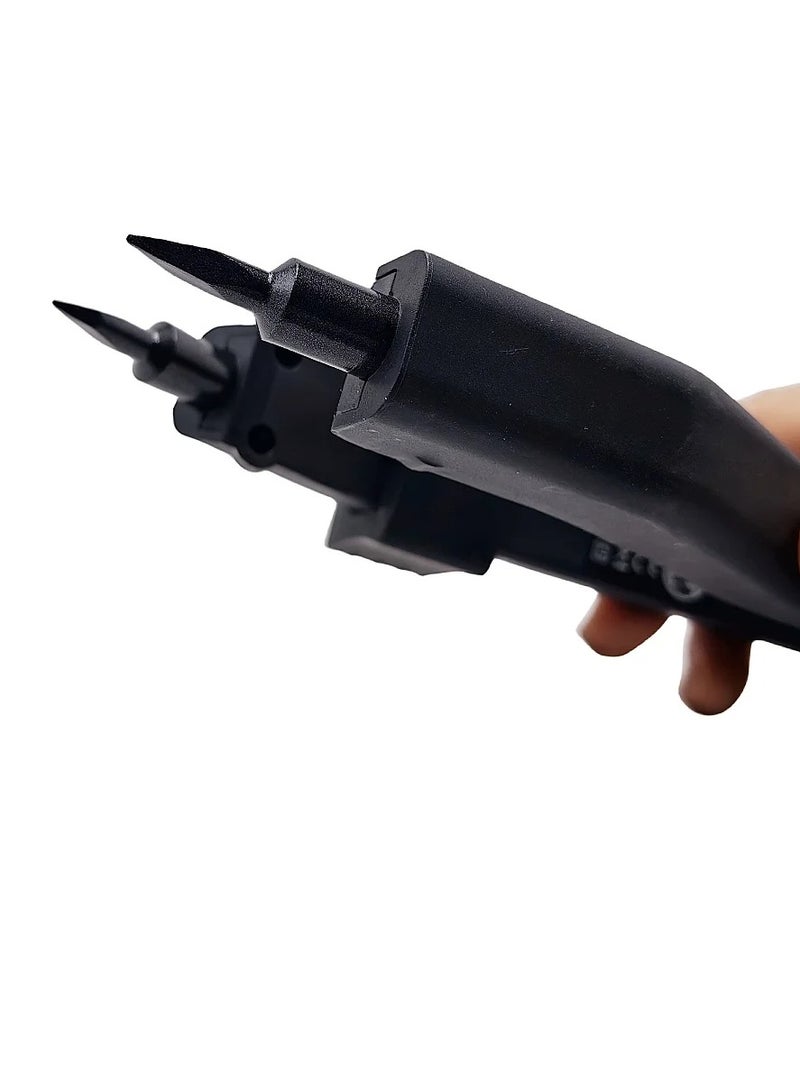 Estelle أداة تمديد الشعر، موصل شعر متعدد الوظائف قابل للتعديل بدرجة حرارة، كماشة تمديد شعر ذكية صغيرة بطرف تسخين، أداة ربط الكيراتين لتمديد الشعر، (وردي) - Image 2