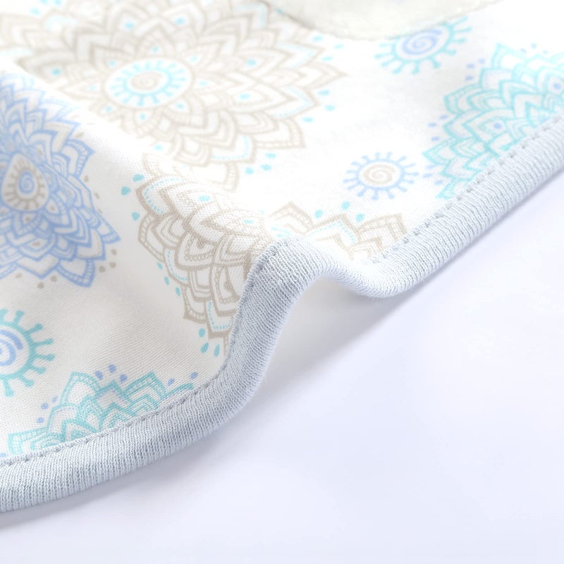 Sense-U Organic Baby Swaddle Sleep Sacks - Floral Design, Ergonomic Design, Soft & Cozy Newborn Infant Adjustable Swaddle Blanket Wrap (3-6m) (Floral, Large) - Image 4