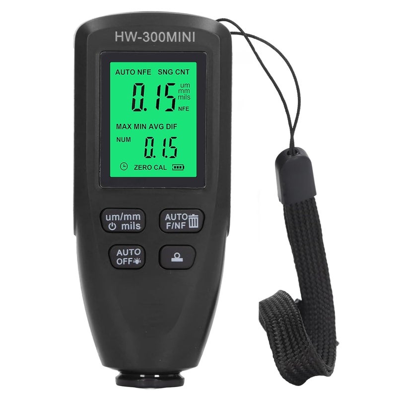 Black Car Paint Thickness Gauge Portable ABS Design Fast Accurate Automotive Inspection - Image 5