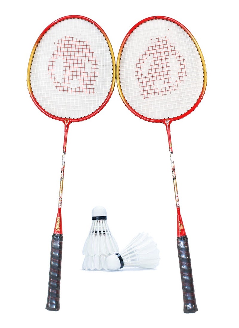 AVENGERS Ironman Badminton Rackets Set of 2 Pcs With 3 Shuttlecocks And A Carry Bag, Premium Quality Rackets With Comfortable Grip, Official Size and Weight, Best Choice for Professionals and Beginners  - Image 3
