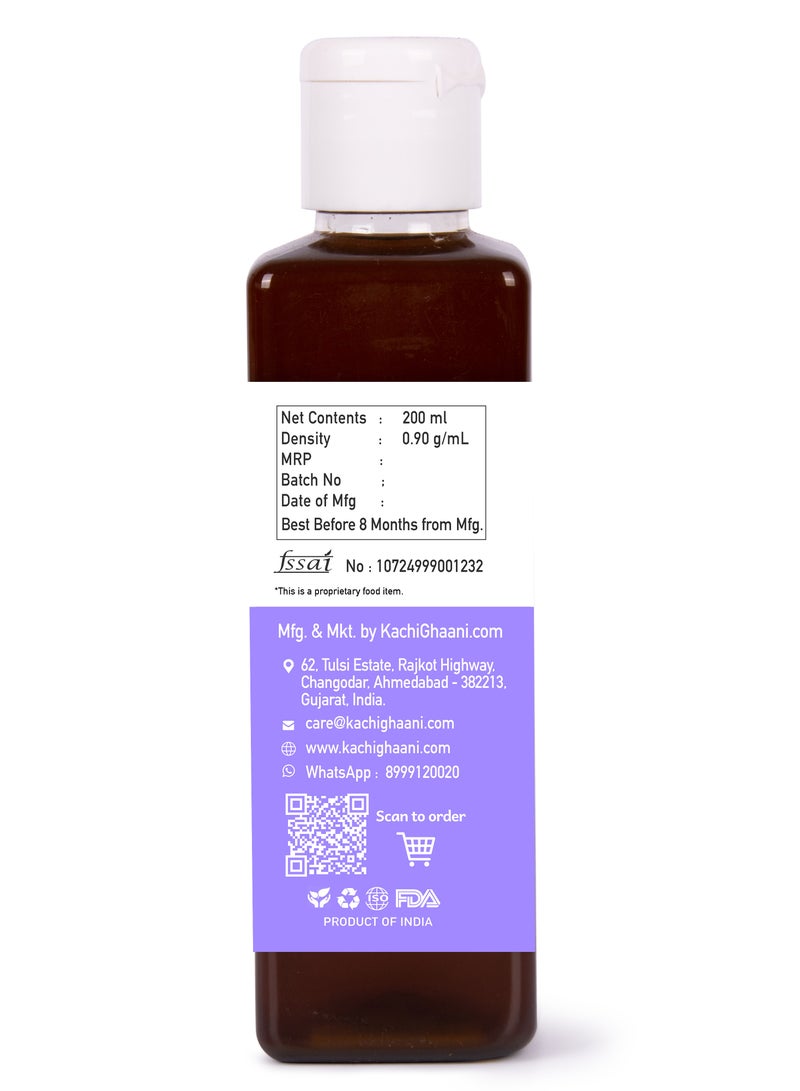 كاتشي غاني.كوم زيت حبة البركة المعصور على البارد | ١٠٠٪ نقي وصالح للأكل | ٢٠٠ مل - Image 3