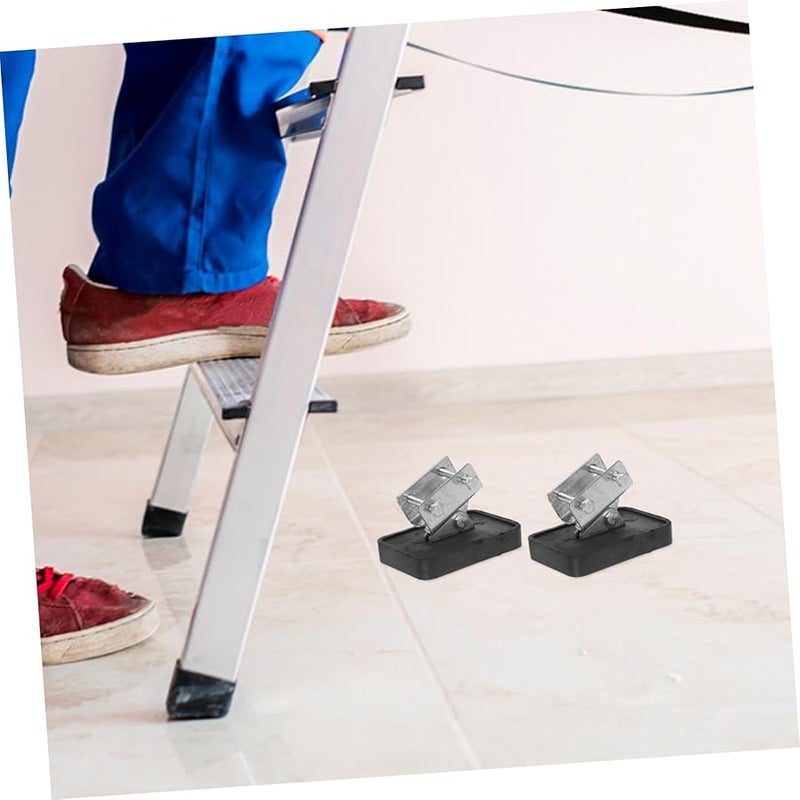 2Pcs Heavy Duty Ladder Foot Protectors Stabilizers For Extension Ladders On Uneven Surfaces - Image 4