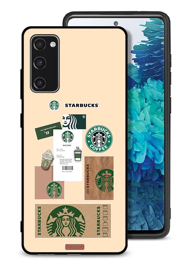 Tolwak Samsung Galaxy S20 FE Protective Case Cover Coffee Sticker - Image 1