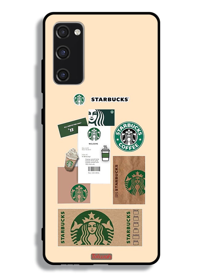 Tolwak Samsung Galaxy S20 FE Protective Case Cover Coffee Sticker - Image 2