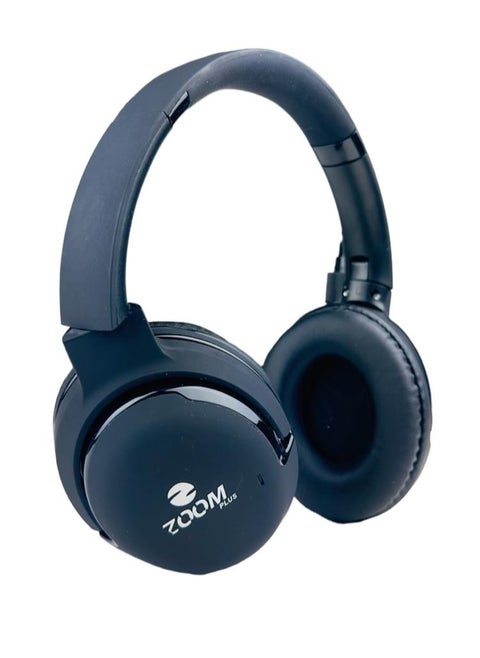 ZM-111 Wireless On-Ear Headphones - Pure Bass - 40H Battery - Speed Charge - Fast Usb Type-C - Foldable Black