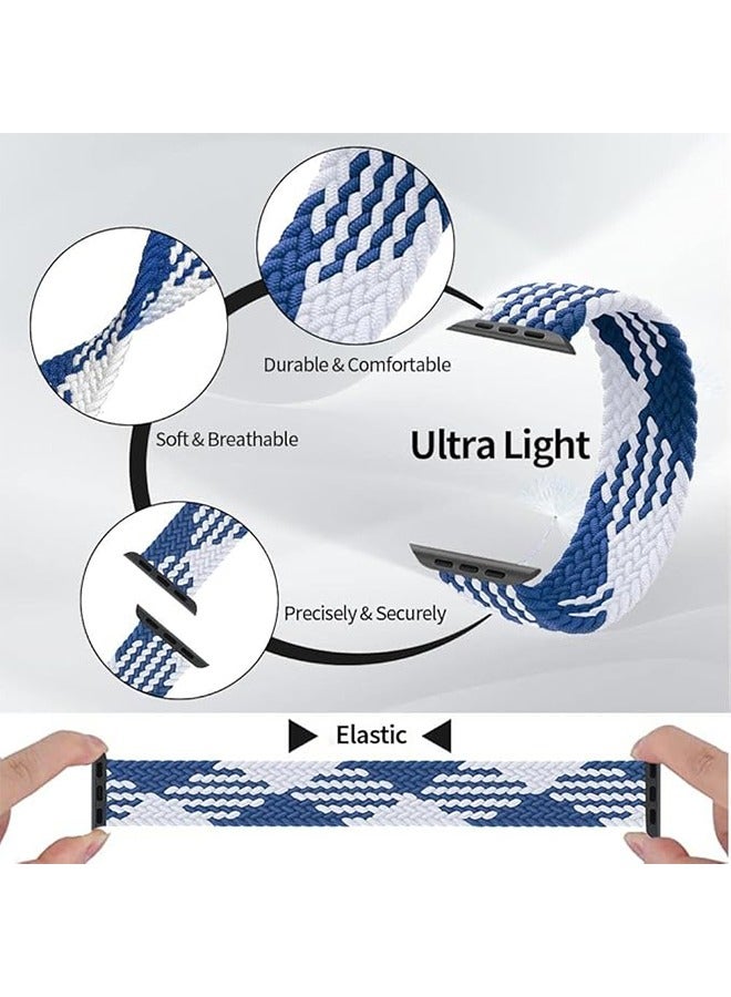 Beauenty Apple Watch Replacement Band 49mm 45mm 44mm 42mm Nylon Color Matching Woven Strap for iWatch Series Ultra/8/7/SE/6/5/4/3/2/1 - Image 4