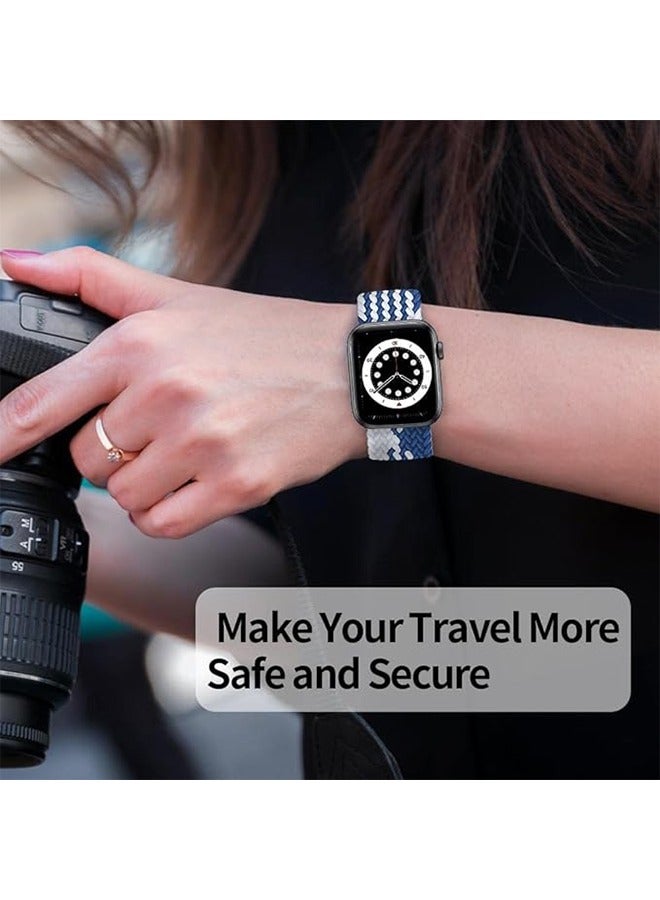 Beauenty Apple Watch Replacement Band 49mm 45mm 44mm 42mm Nylon Color Matching Woven Strap for iWatch Series Ultra/8/7/SE/6/5/4/3/2/1 - Image 5