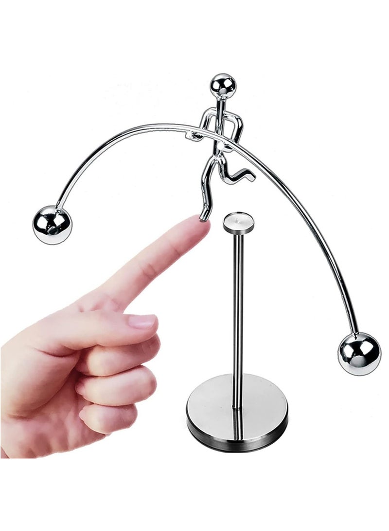 Rubik لعبة توازن بندول الفولاذ، أداة توازن ديناميكية لتزيين المكتب في المنزل أو المكتب - Image 1