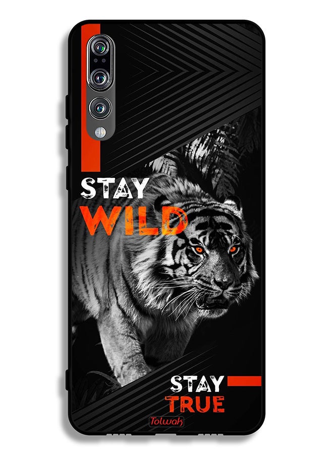 Tolwak Huawei P20 Pro Protective Case Cover Stay Wild Stay True - Image 2