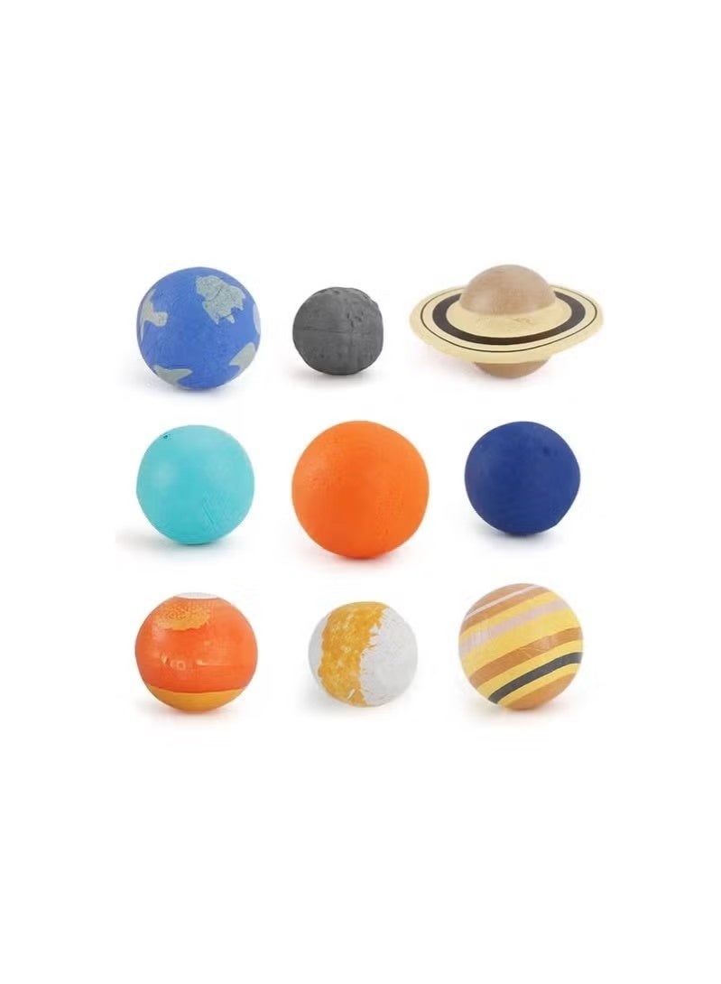نموذج الكواكب التسعة، كوكب النظام الشمسي، مجموعة ألعاب مجسمة، لعبة تعليمية لعشاق علم الفلك، مناسبة للأطفال الصغار والأطفال - Image 3