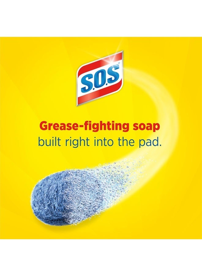 S.O.S وسادات صابون الصوف الفولاذي، 10 قطعة - Image 2