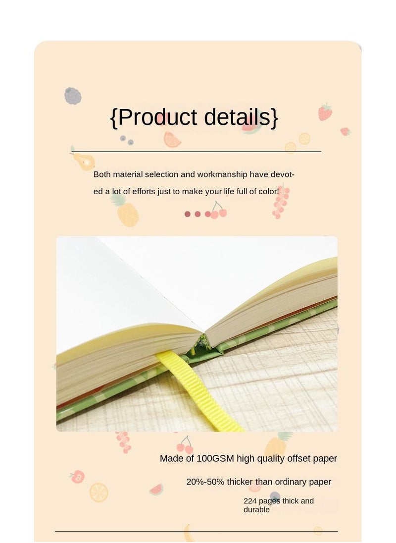 Y&D - Hami Melon Diary With Magnetic Flip Cover Notebook Writing Sketching Notebook - Image 1