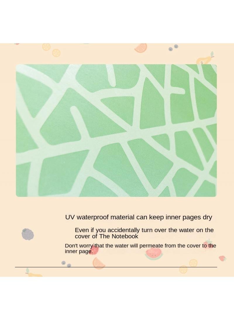 Y&D - Hami Melon Diary With Magnetic Flip Cover Notebook Writing Sketching Notebook - Image 1
