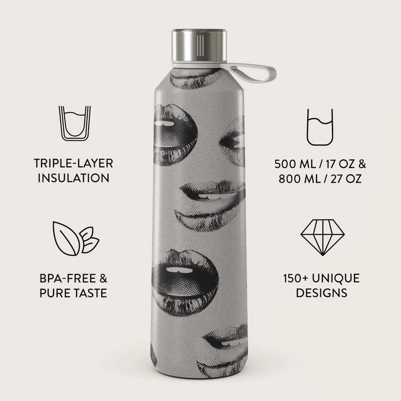 بورجا زجاجة مياه بورغا. حافظ على مشروباتك في درجة حرارة مثالية وأناقة لا تشوبها شائبة، سواءً في النادي الرياضي أو المكتب أو في الهواء الطلق (الخطأ التالي) (500 مل)