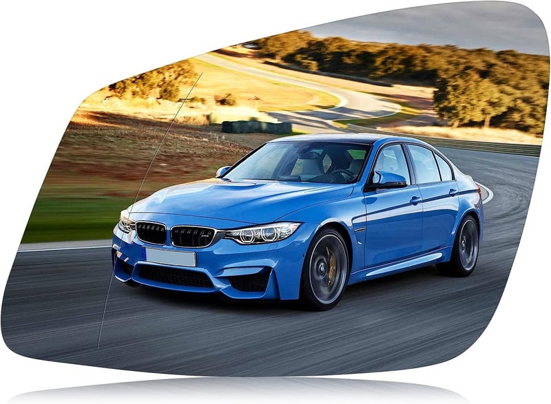ILONPA Left Driver Side Mirror Glass Replacement for 2009-2019 BMW M2-M7 Series, F20 F22 F30 F32 F34 F36 F80 228i 320i 328i 330i 335i 428i 430i 435i 535i 550i 640i Rearview Heated Mirror Glass Easy hand assemble compatible - Image 1