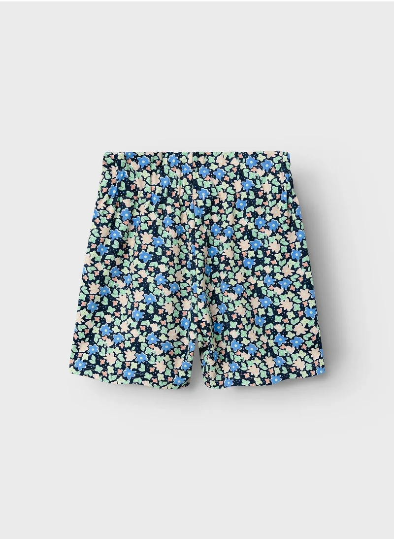 NAME IT Kids Floral Print Shorts