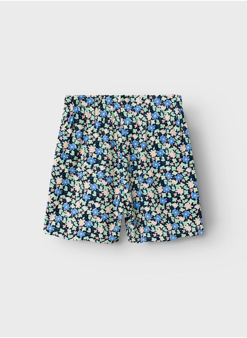 NAME IT - Kids Floral Print Shorts - Image 1