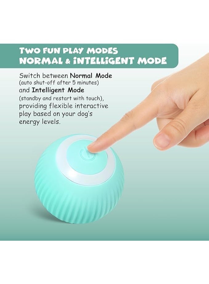 FUNFY Interactive Dog Ball Toy, Automatic Moving Rolling Silicone Ball for Puppies and Small Medium Dogs, Smart Jumping Vibrating Bouncing Rotating Ball for Indoor Pet Exercise - Image 3